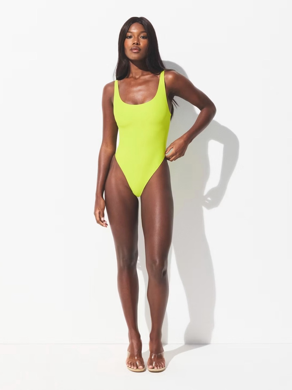 Skims Signature Swim Scoop Neck One Piece Sphene 3X